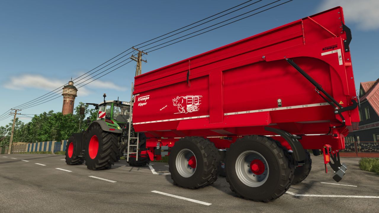 Effektiver Krampe Big Body 650 Anhänger für Schwertransporte in FS25