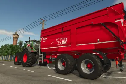 Effektiver Krampe Big Body 650 Anhänger für Schwertransporte in FS25 — 2