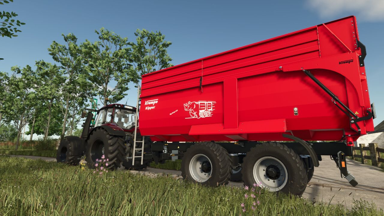 Effektiver Krampe Big Body 650 Anhänger für Schwertransporte in FS25