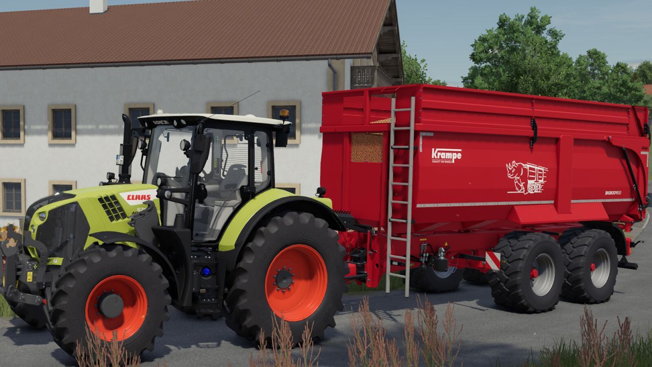 Effektiver Krampe Big Body 650 Anhänger für Schwertransporte in FS25