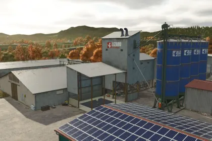 Efektywny kompleks Lizard Grain Storage i Pig Food Maker — Magazyn ziarna i Karmownik dla świń w FS25 — 1