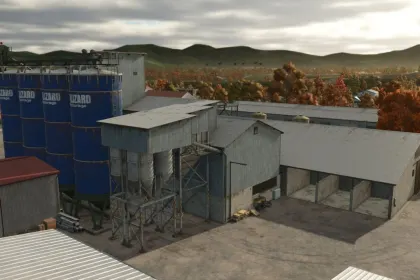 Efektywny kompleks Lizard Grain Storage i Pig Food Maker — Magazyn ziarna i Karmownik dla świń w FS25 — 2