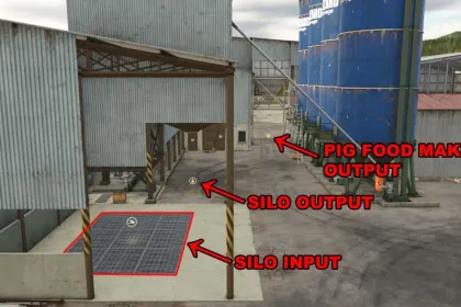 Efektywny kompleks Lizard Grain Storage i Pig Food Maker — Magazyn ziarna i Karmownik dla świń w FS25 — 4