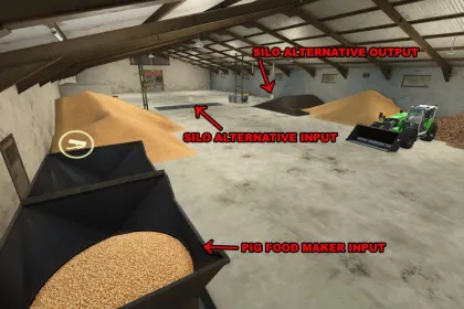 Efektywny kompleks Lizard Grain Storage i Pig Food Maker — Magazyn ziarna i Karmownik dla świń w FS25 — 5