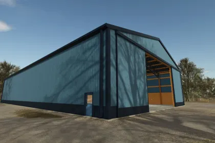 Новий Великий Сарай Large Pole Barn з 6 Стадіями Будівництва для Farming Simulator 25