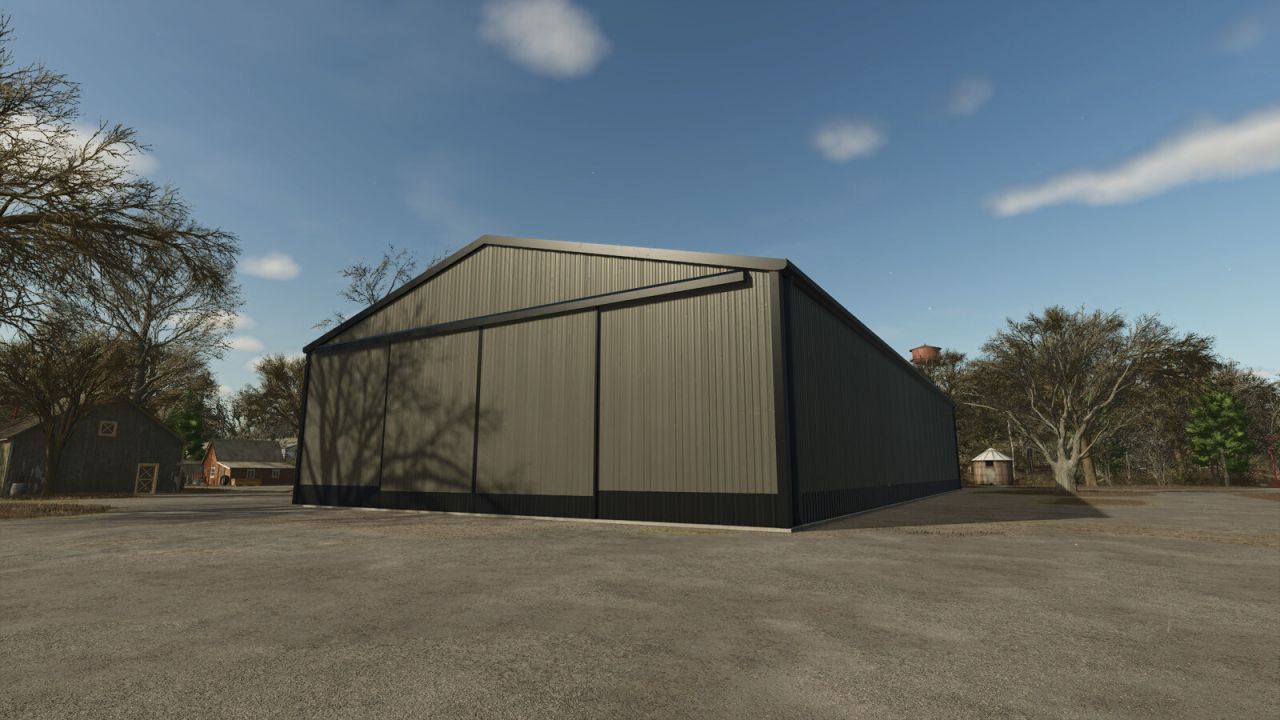 Neuer Großer Schuppen Large Pole Barn mit 6 Bauphasen für Farming Simulator 25