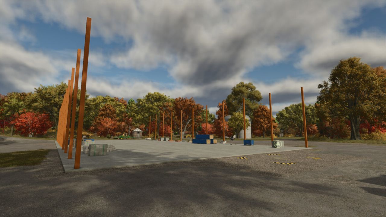 Neuer Großer Schuppen Large Pole Barn mit 6 Bauphasen für Farming Simulator 25