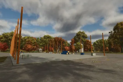 Новий Великий Сарай Large Pole Barn з 6 Стадіями Будівництва для Farming Simulator 25