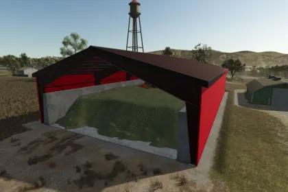 Praktisches Large Metal Pavilion Pack — Große Metallhallen für Technik in FS25 — 2