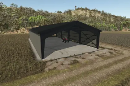 Praktisches Large Metal Pavilion Pack — Große Metallhallen für Technik in FS25 — 3