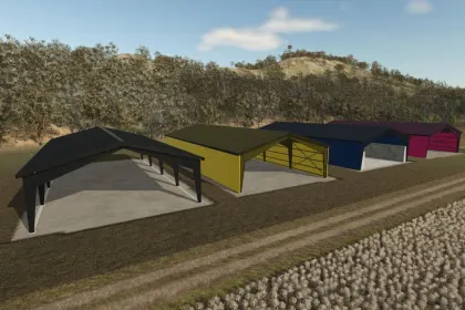 Praktisches Large Metal Pavilion Pack — Große Metallhallen für Technik in FS25 — 5