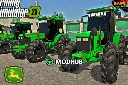 Трактор John Deere 5705 з кабіною (рисівництво) V1.0 для FS25 — 2
