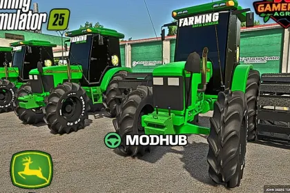 Трактор John Deere 5705 з кабіною (рисівництво) V1.0 для FS25 — 3
