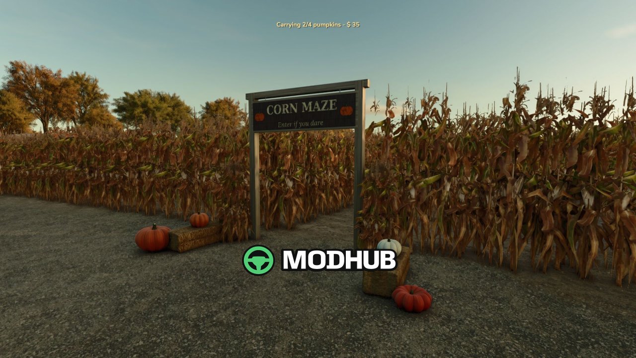 Parcelle de citrouilles interactive V1.0 pour FS25