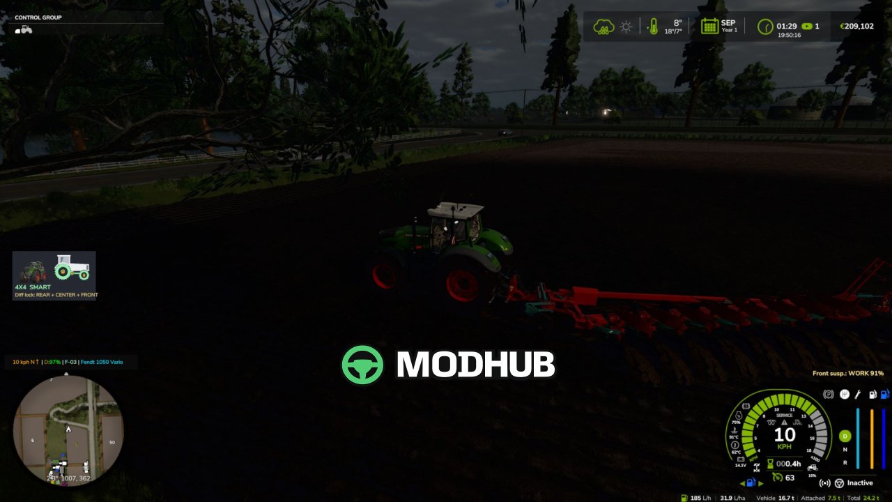 Realistyczny system trakcji 4×4 V2.0 do FS25