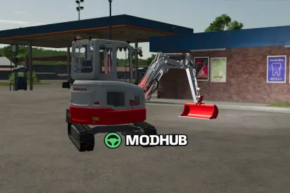 Екскаватор Takeuchi TB350R для FS25 — 2