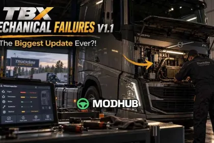 Mod TBX Mechanical Failures v1.1 voor ETS2 – inspecties en demontage — 5