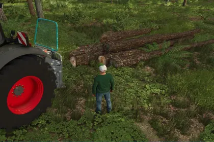 Winch Unlimited Trees-script voor Farming Simulator 25 — 2