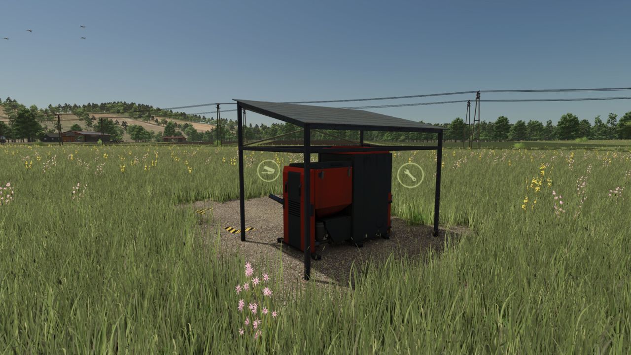 Biomassa-energiecentrale voor Farming Simulator 25