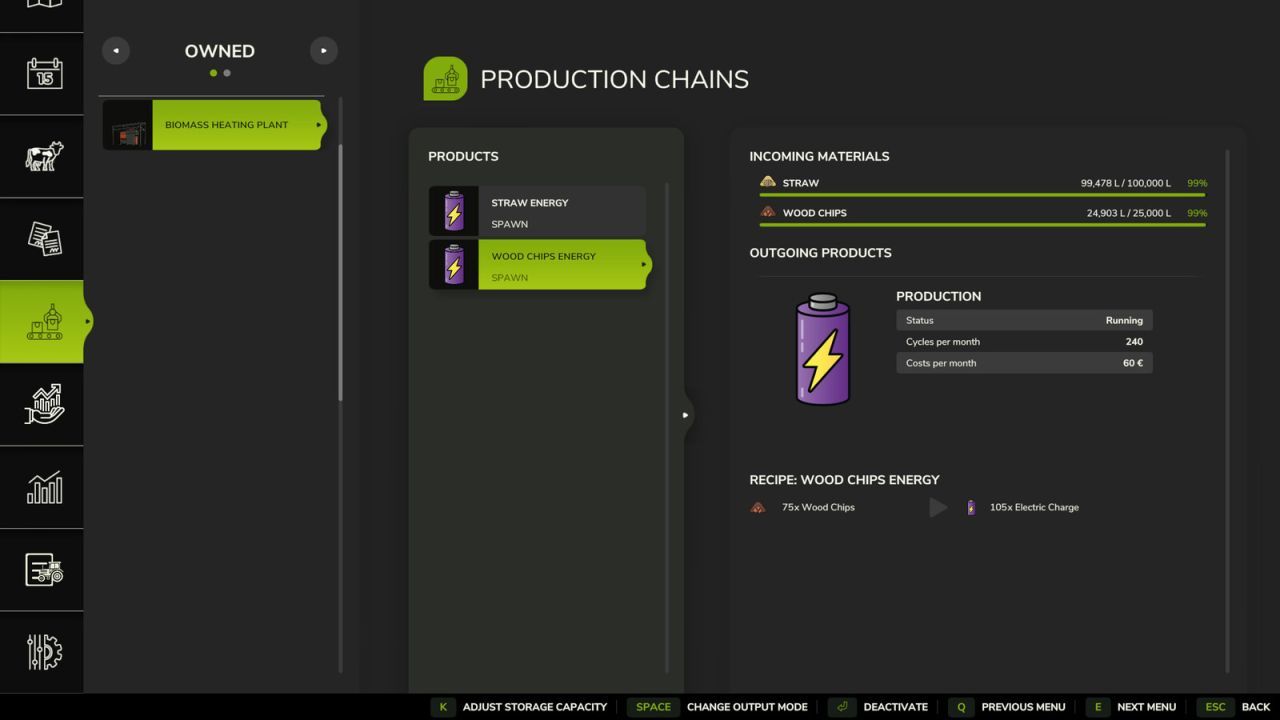 Biomassa-energiecentrale voor Farming Simulator 25