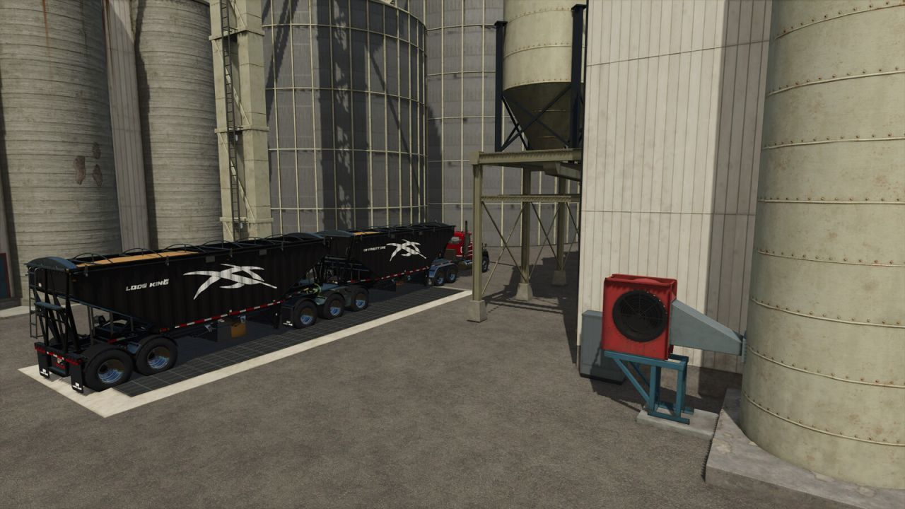 Grote graanmolen Big US Grain Mill voor Farming Simulator 25