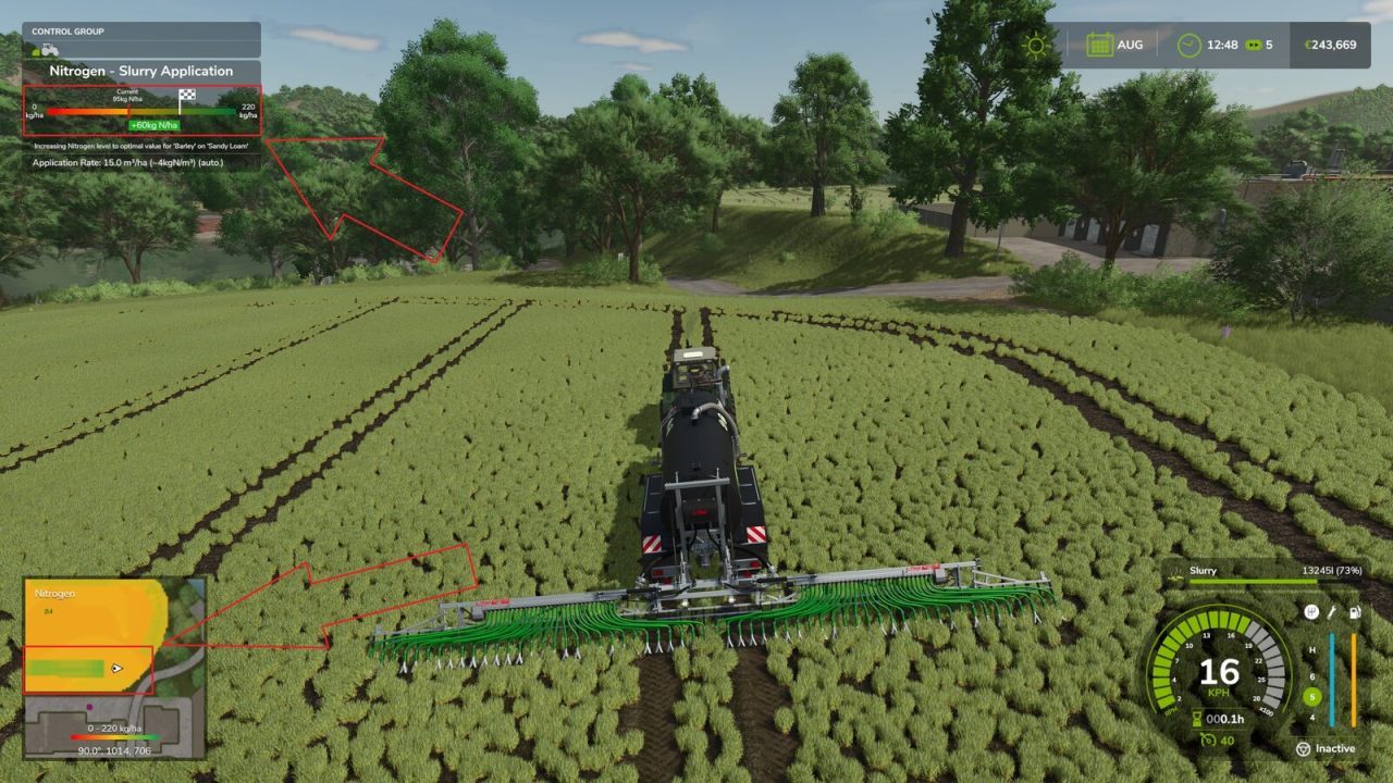 Mod voor gerichte organische bemesting voor Farming Simulator 25