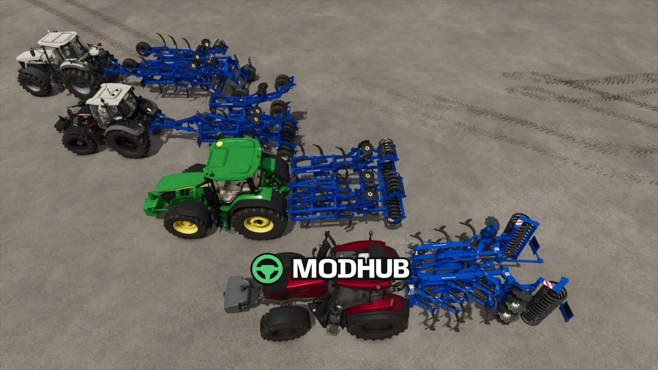 Rolmako U436 4m/4.5m Cultivator Pack voor FS25