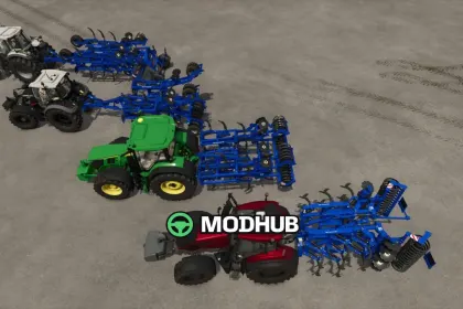 Rolmako U436 4m/4.5m Cultivator Pack voor FS25 — 3