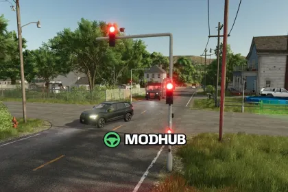 Automatische verkeerslichten V2.0 voor FS25 — 2