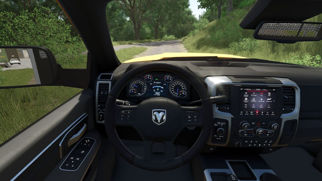 Leistungsstarker Pickup Dodge Ram 5500 Stakebed für Farmarbeiten in FS25