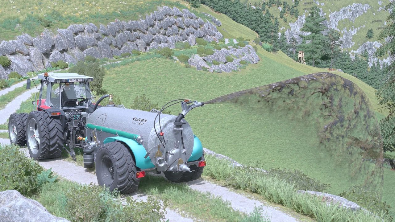 Cisterna per liquame Lavrih Alpstorm 5250 per Farming Simulator 22