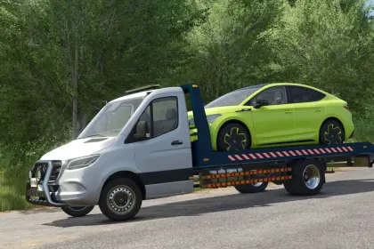 Effizienter Abschleppwagen Mercedes-Benz Sprinter W910 — Schneller Tow Truck für Farming Simulator 25 — 2