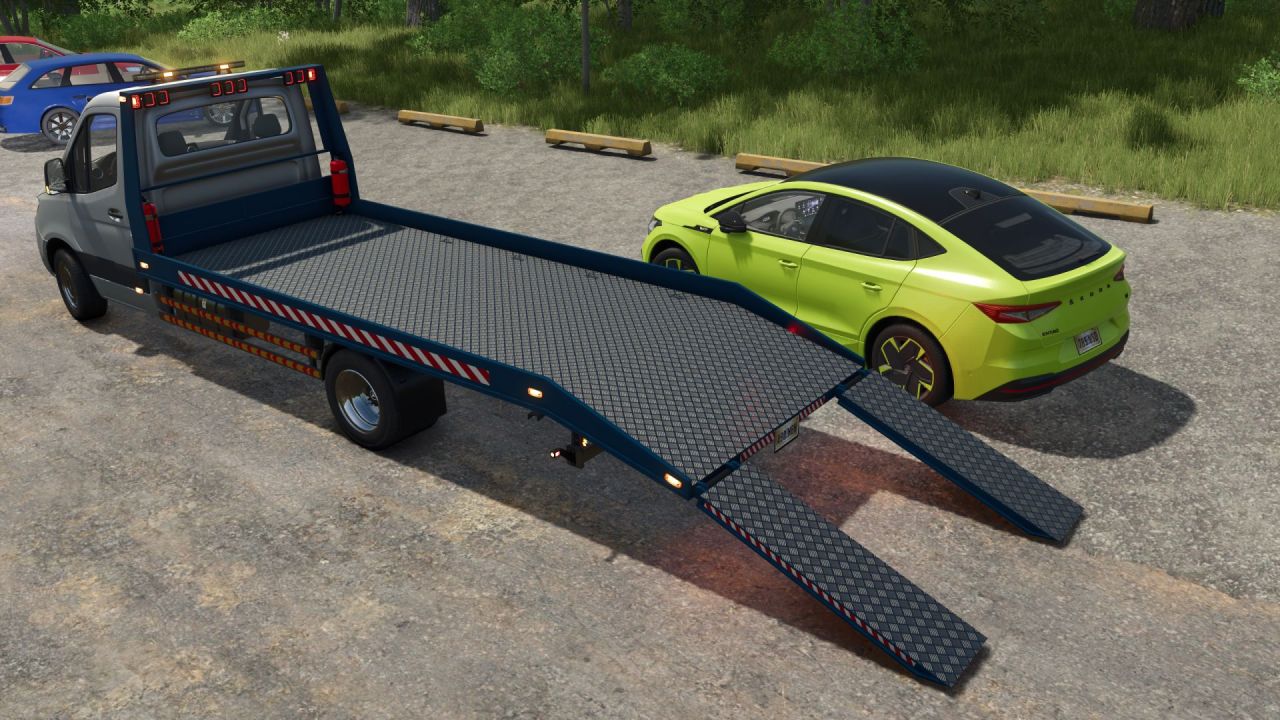 Effizienter Abschleppwagen Mercedes-Benz Sprinter W910 — Schneller Tow Truck für Farming Simulator 25