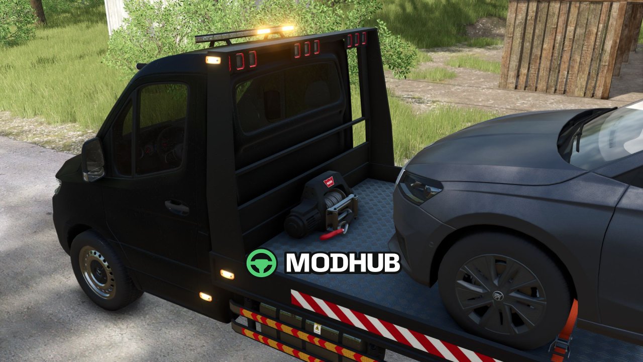 Tow Truck Mercedes-Benz Sprinter W910 for FS25