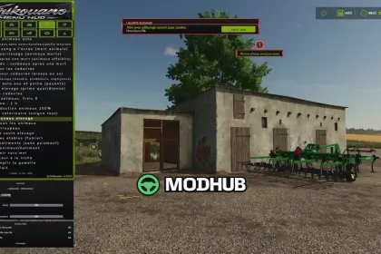 Menu HUD Kirikouano V1.7 per FS25 — 2