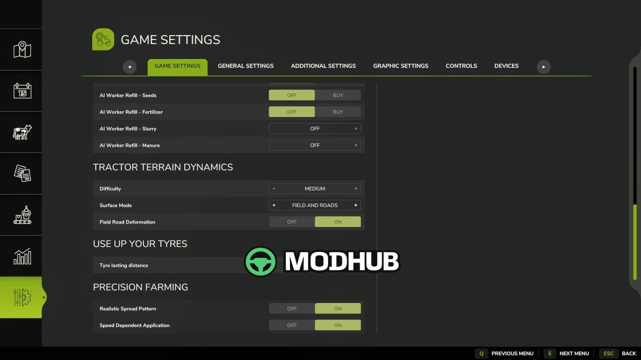 Mod Tractor Terrain Dynamics BETA 9 v1.0.3.8 per FS25