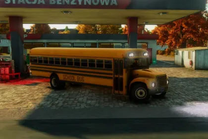 Legendärer School Bus für Farming Simulator 25 — Realistischer Bus für Rollenspiel und Dekor — 2