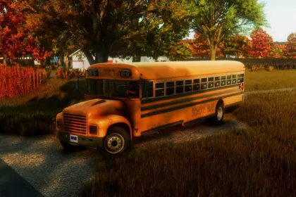 Legendärer School Bus für Farming Simulator 25 — Realistischer Bus für Rollenspiel und Dekor — 4