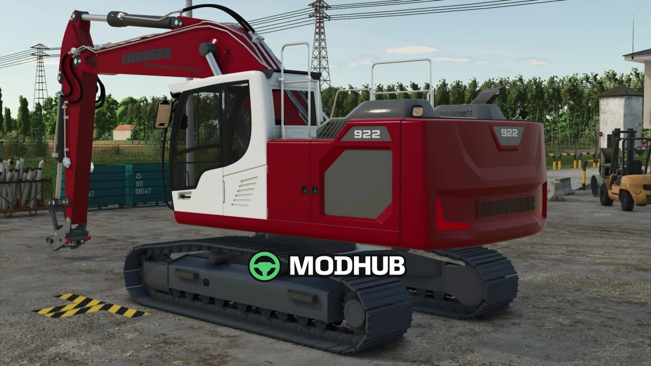 Екскаватор-навантажувач Liebherr R922 Safari Edit v2.0 для FS25