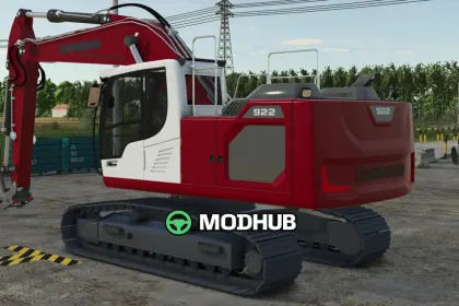 Екскаватор-навантажувач Liebherr R922 Safari Edit v2.0 для FS25 — 3