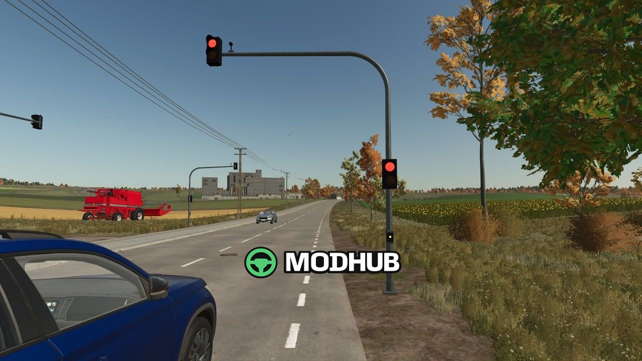 Світлофор малий оранжево-червоний V1.1 для FS25