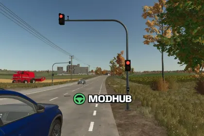 Світлофор малий оранжево-червоний V1.1 для FS25 — 2