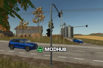 Світлофор малий оранжево-червоний V1.1 для FS25 — 3