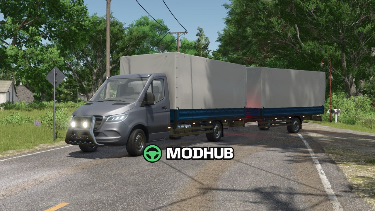 Мікроавтобус Mercedes Sprinter W910 для FS25