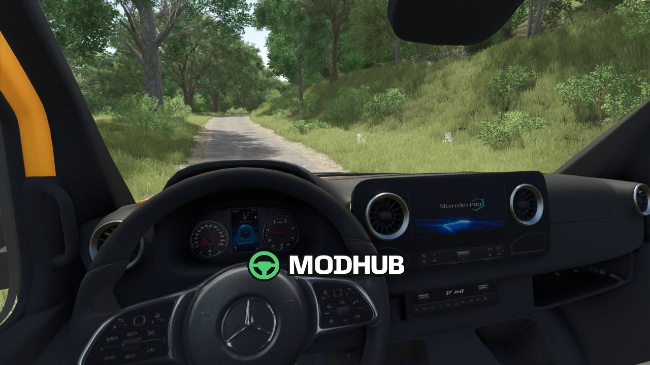 Мікроавтобус Mercedes Sprinter W910 для FS25