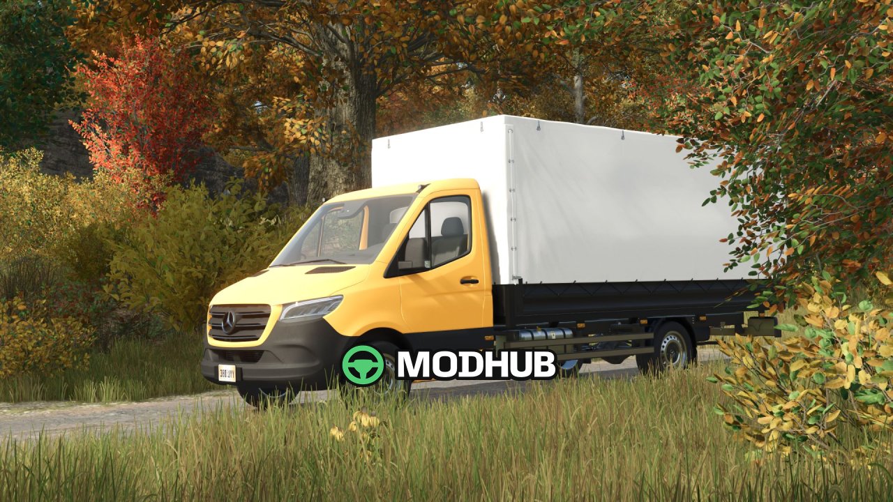 Мікроавтобус Mercedes Sprinter W910 для FS25