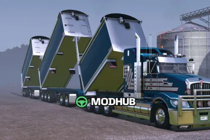 FS25 için Sloanebuilt tipper bins V1.0 Römorku — 3