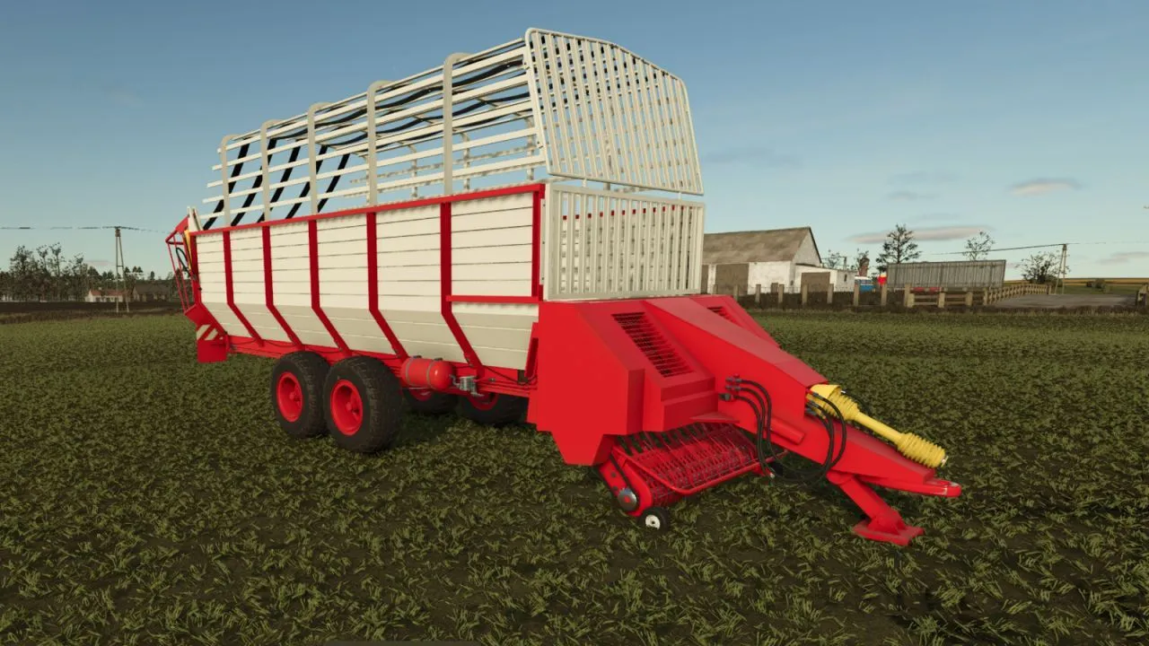 Efficient Trailer-Collector Fortschritt HTS 7104 for Grass, Hay, and Straw in FS25