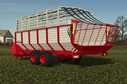 Efficient Trailer-Collector Fortschritt HTS 7104 for Grass, Hay, and Straw in FS25 — 3