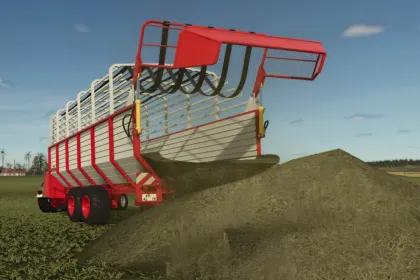 Efficient Trailer-Collector Fortschritt HTS 7104 for Grass, Hay, and Straw in FS25 — 5